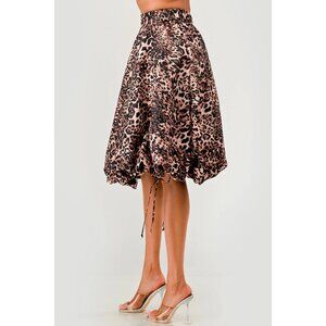Women Enchanting Leopard Midi Skirt